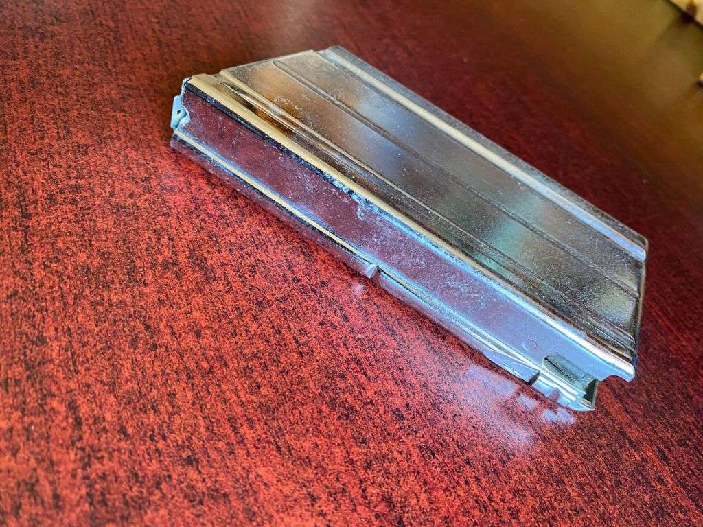 CHROMED R1 MAGAZINE-GOOD WORKING CONDITION-USED FOR CEREMONIAL PURPOSES/STATE PRESIDENTS GUARD