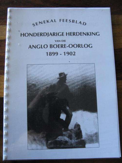 SENEKAL FEESBLAD ANGLO BOERE OORLOG