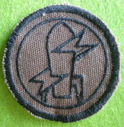 EXPLOSIVE ORDINANCE DISPOSAL QUALIFICATION BADGE FOR WORK DRESS BLACK THREAD EMBROIDERED ON NUTRIA W