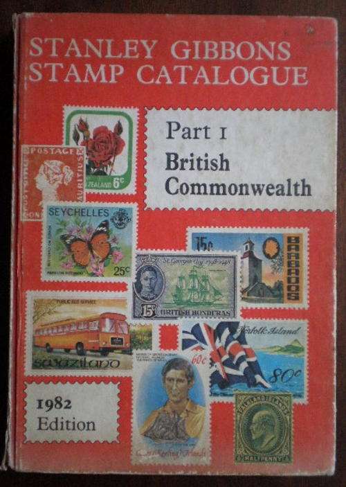 STANLEY GIBBONS STAMP CATALOGUE 1982 EDITION-BRITISH COMMONWEALTH-CONDITION USED-BINDING TIGHT-COVER