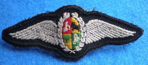 SAAF PILOTS WING WORN 1970'S-1980'S-2 PINS-EMBROIDERED