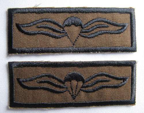 SA PARACHUTE STATICLINE WING-2X VARIATIONS-THE ONE WITH CANOPY LINES,THE OTHER WITHOUT-FIELD DRESS-E