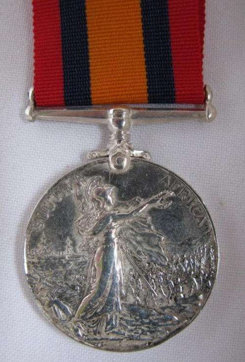 BOER WAR QSA MEDAL CORRECTLY NAMED & AWARDED TO 61 PTE. S. BECKETT GRAHAMSTOWN T.G.