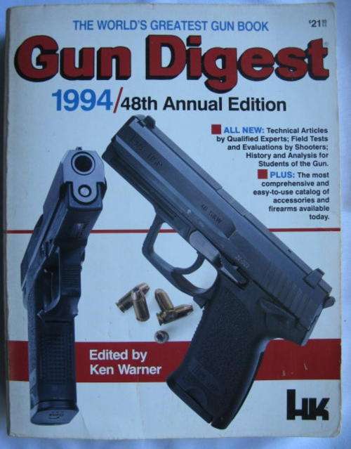 GUN DIGEST 1994/48TH ANNUAL EDITION-544 PAGES-CONDITION USED GOOD-7/10