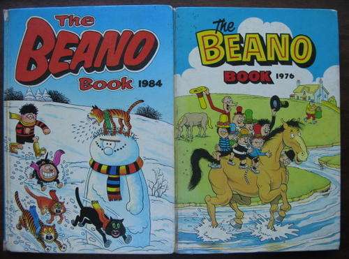 BEANO BOOK 1976 & 1984-SOLD TOGETHER -HARD COVER-CONDITION USED-GOOD-7/10