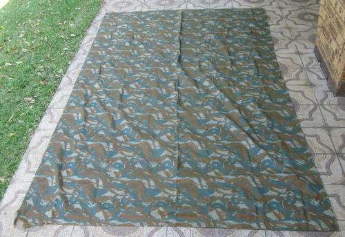 BATTALION WINTER PATTERN CAMO NYLON MATERIAL,WATERPROOF GROUND COVER,ALSO USED AS PONCHO OR OVERHEAD