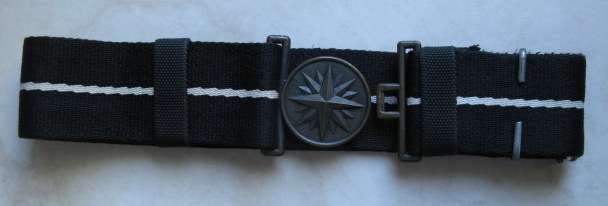 NUMBERED RECCE REGIMENT STABLE BELT NO 0312-IN VERY GOOD COMPLETE CONDITION WITH METAL SLIDER & MATE