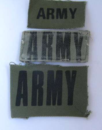 RHODESIA ARMY CHEST TITLES-3X VARIATIONS