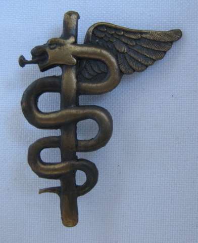 SA MEDICAL SERVICES BRONZE OPS MEDIC BREAST BADGE-APPROVED 1984-2 X PINS