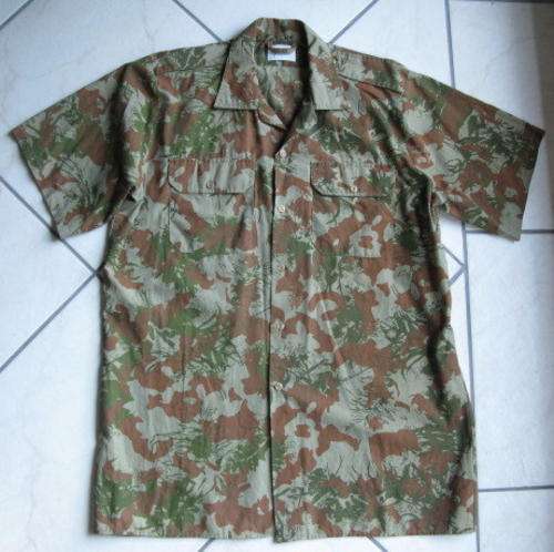 SAP SPECIAL TASK FORCE 2ND PATTERN CAMO,SHORT SLEEVE SHIRT,SIZE LARGE-MEASURES 58CM ARMPIT TO ARMPIT