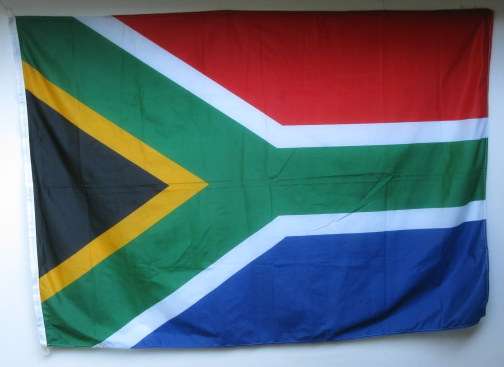 CURRENT SA FLAG-POLYESTER-MEASURES 173X120CM-VERY GOOD CONDITION