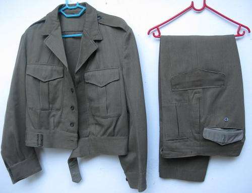 SA UNION PERIOD UNIFORM WITH TROUSERS A SIZE 32,PIPE LENGTH 77CM-JACKET A SIZE MEDIUM-MEASURES 51CM