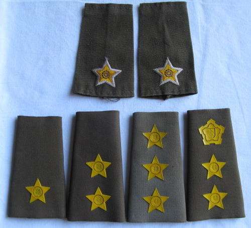 SA ARMY RANK SELECTION 4X EMBOSSSED-THE ONE PAIR FOR LIEUTENANT-EMBROIDERED
