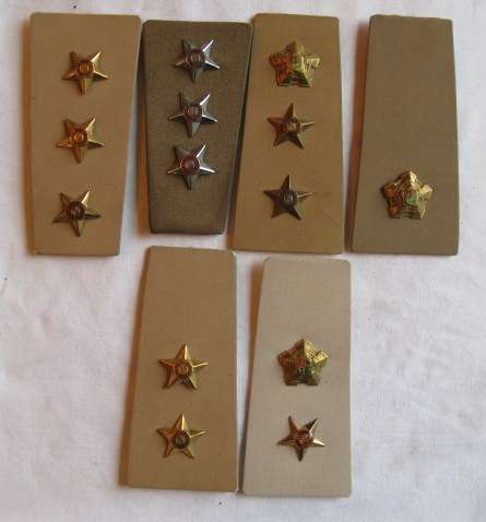 SA ARMY SELECTION OF OFFICERS RANK BOARDS-6 IN TOTAL