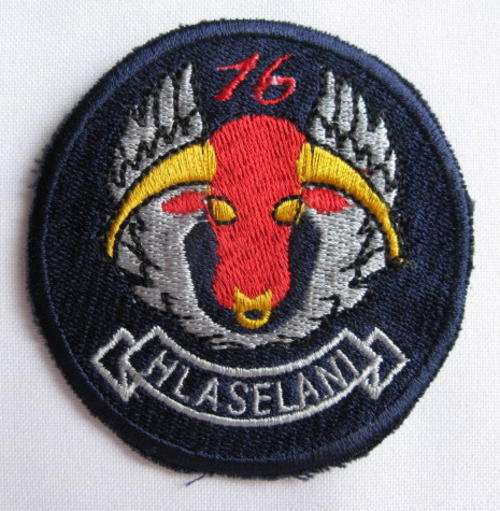 SAAF 16 SQUADRON PATCH-WORN FROM 1980'S ON RIGHT UPPER ARM