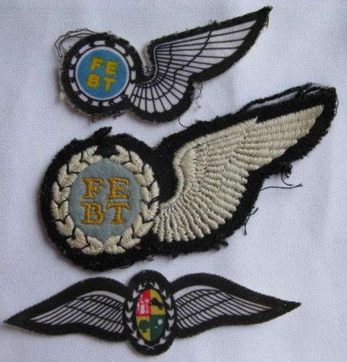 SAAF SCREEN PRINTED PILOTS WING ON FLYING SUIT,WITH SCREEN PRINT & EMBROIDERED FLIGHT ENGINEERS WING