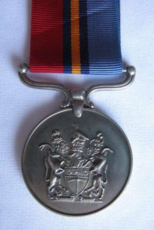 FULL SIZE RHODESIAN GSM MEDAL AWARDED TO:P.R. 63486 RFN D.G. SWAN