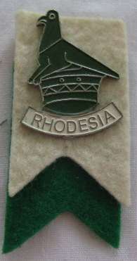 RHODESIA RUGBY LAPEL PIN - 1960'S - 70'S