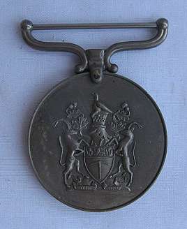 RHODESIAN FULL SIZE GSM MEDAL AWARDED TO 3856 T/L CPL. R. SANDILANDS - THE MEDAL IS UNRESEARCHED