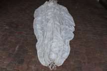 SA BORDER WAR PERIOD PARACHUTE WITH STRINGS: PISA - TYPE PG.1A-24. DATE OF MFC. 2/67