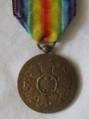 WW1 FULL SIZE VICTORY MEDAL - BELGIUM