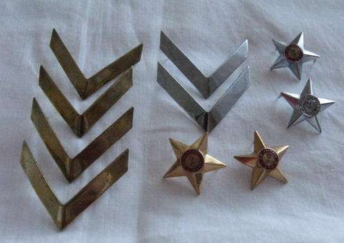 SELECTION OF SA ARMY RANKS - 10 IN TOTAL