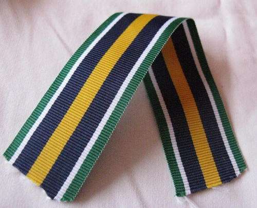 FULL SIZE DE WET MEDAL RIBBON - LENGTH 15CM