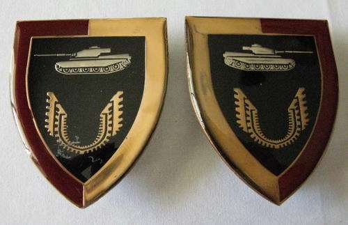 PRETORIA REGIMENT PAIR OF FLASHES - ORIGINAL - PINS INTACT
