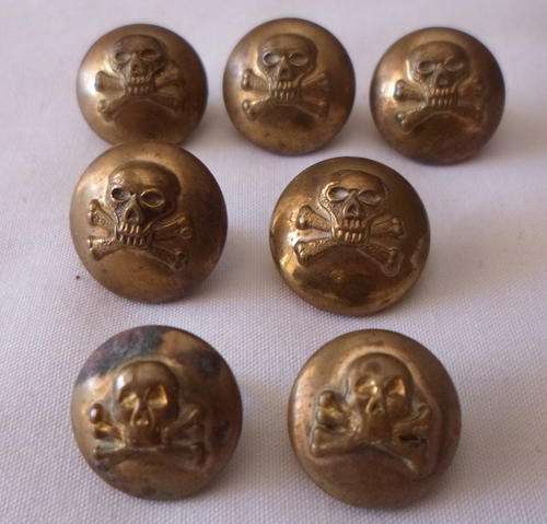 LANCERS BRASS BUTTONS X 7