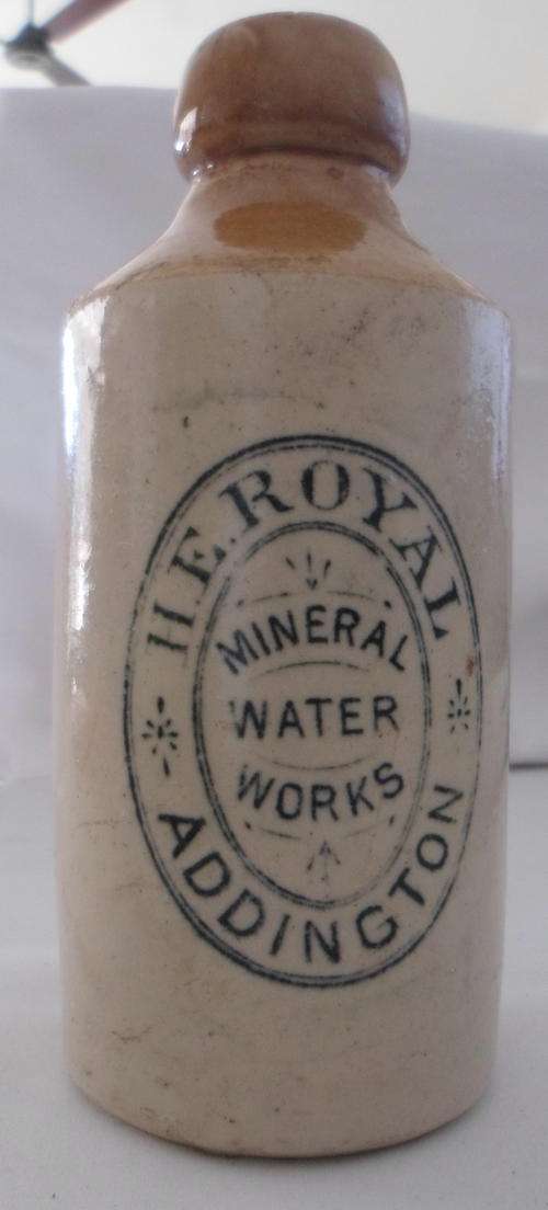 ROYAL H.E. ADDINGTON - MINERAL WATER WORKS - HEIGHT 169MM - POTTERY NOT MARKED - RARITY GUIDE ULTRA