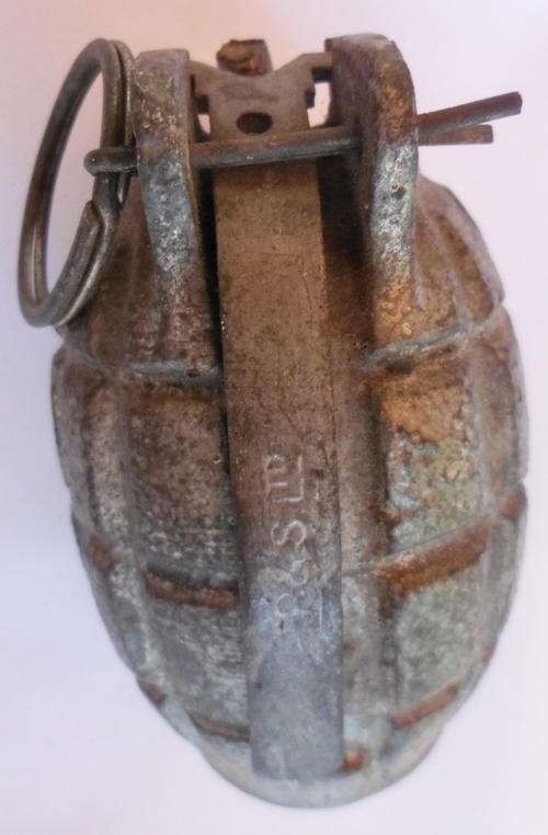 BRITISH WW2 MILLS HAND GRENADE-MADE BY J.P&S LTD-INERT