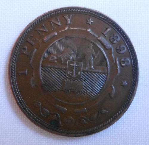 1898 ZAR PENNY-VF