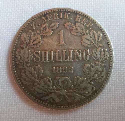 1892 SILVER ZAR ONE SHILLING