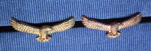 SAAF OFFICERS MESS DRESS COLLAR PAIR-LUGS INTACT