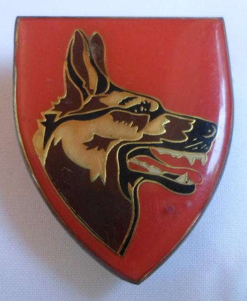 SADF DOG CENTRE,GOLD TYPE 2ND ISSUE FLASH-ORIGINAL