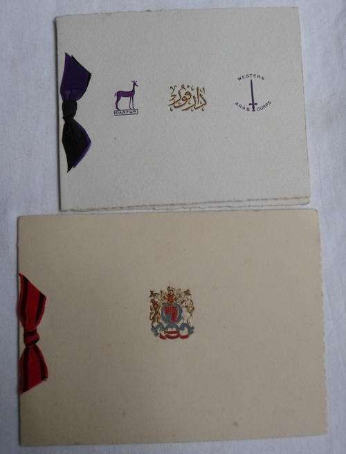 WW2 CHRISTMAS CARDS X2-SOLD TOGETHER-GOOD CONDITION