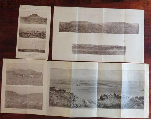 BOER WAR ORIGINAL MAP & PHOTOS PRINTED 1902,DEPICTING GENERAL FRENCH'S OPERATIONS ROUND COLESBERG