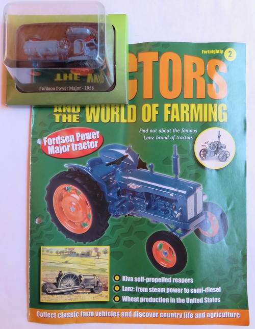 FORDSON POWER MAJOR -1958 BY HACHETTE LONDON-MEASURES 75MM-WITH BOOKLET