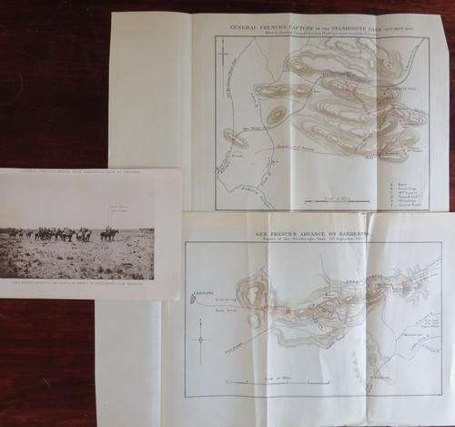 BOER WAR ORIGINAL MAPS & PHOTOS PRINTED 1902 DEPICTING GENERAL FRENCH'S ADVANCE ON BARBERTON