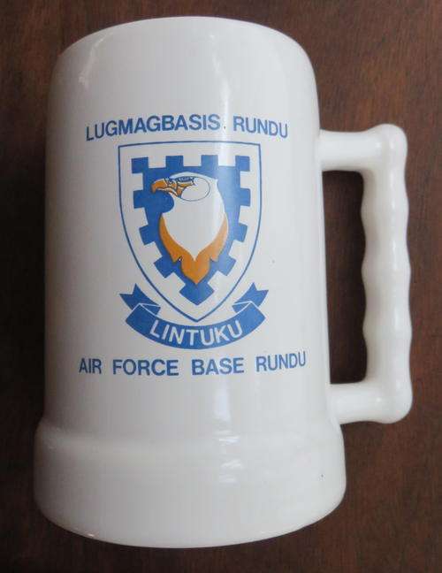 SADF BORDER WAR PERIOD-AIR FORCE BASE RUNDU-MUG-HEIGHT 13CM-NO DAMAGE