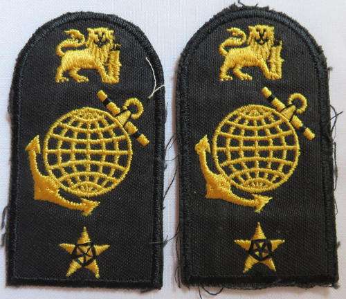 SA NAVY MARINE CHIEFF PETTY OFFICERS TRADE BADGES-WINTER UNIFORM-SMALLER VARIATION FOR COLLARS