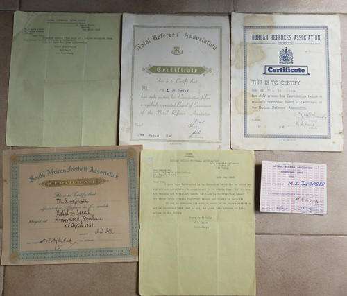 SELECTION OF DOCUMENTS TO ONE PERSON-THE EARLIEST DATING FROM THE 1940`S- 6 IN TOTAL
