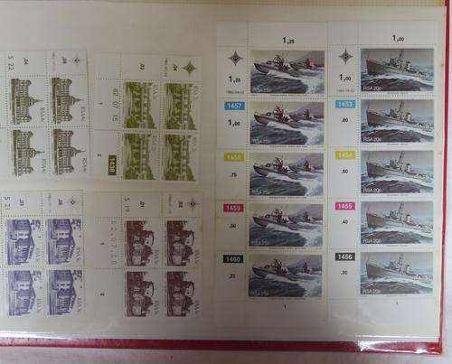 REPUBLIC OF SA CONTROL BLOCK OF FOURS IN ALBUM-FOLLOWING:443/444/445/446-447/448-451/453-454/455-458