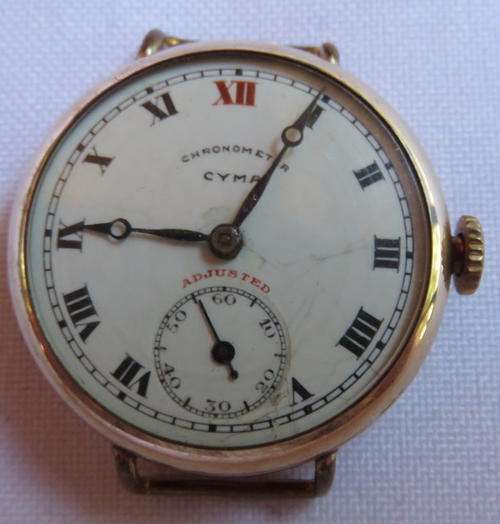 VINTAGE SWISS CYMA CHRONOMETER MENS WATCH-DIAMETER 30MM-UNTESTED-COMPLETE