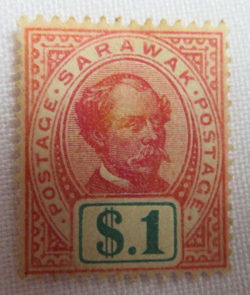 SARAWAK 1899-ROSE CARMINE & GREEN SG 47-MINT