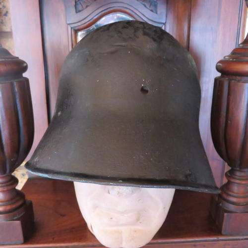 WW1 GERMAN M18 HELMET-SHELL-INTERESTING WITH A LOT OF CARACTER WELL USED