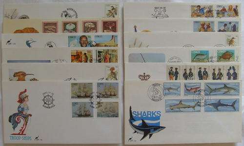 A1080 - CISKEI COLLECTION OF FDC's 12 IN TOTAL. FOLLOWING NO'S - READ DESCRIPTION.