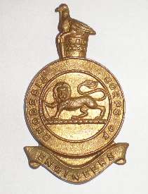 A957 - RHODESIA CORPS OF ENGINEERS CAP BADGE - NO STUDS