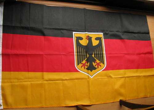 NO. 2869)  GERMAN - BUNDESDIENSFLAGGE - STATE FLAG.  ADOPTED 7 JUNE 1950 - REPRO.