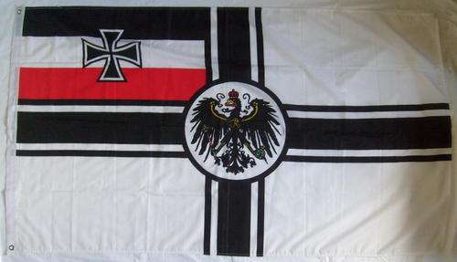 (2868) GERMAN - IMPERIAL WAR ENSIGN (WORLD WAR I) FLAG - REPRO